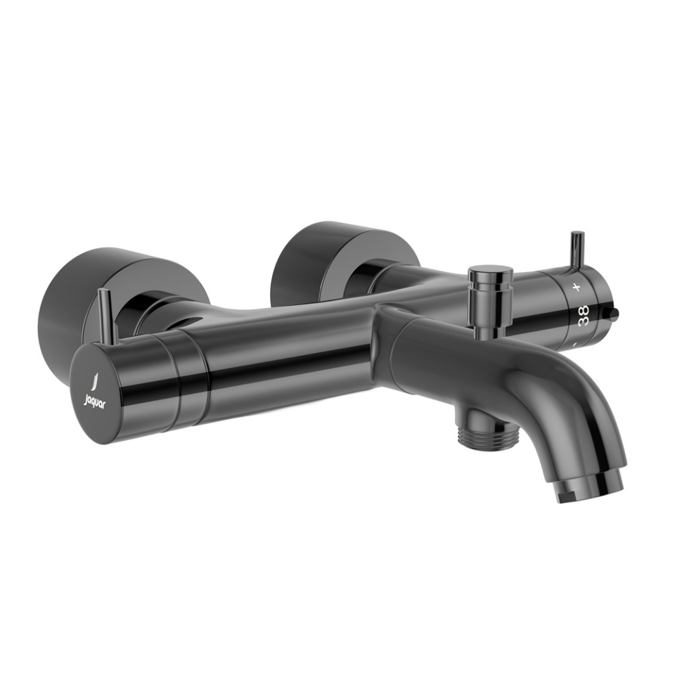 Picture of Exposed Bath Shower Mixer - Black  Chrome