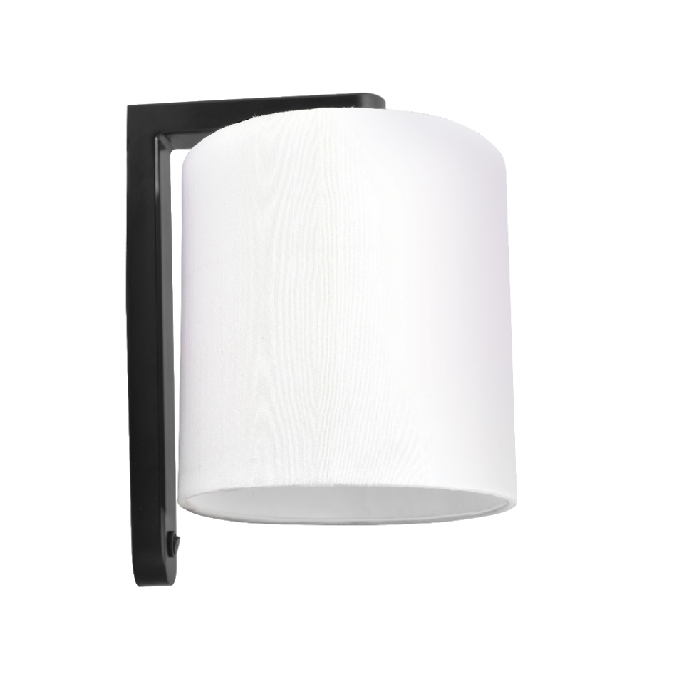 Picture of 1 Lt Cylindrical Fabric L Shape Wall Lamp 