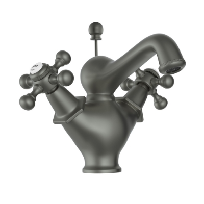 Picture of Central Hole Basin Mixer with popup waste - Graphite