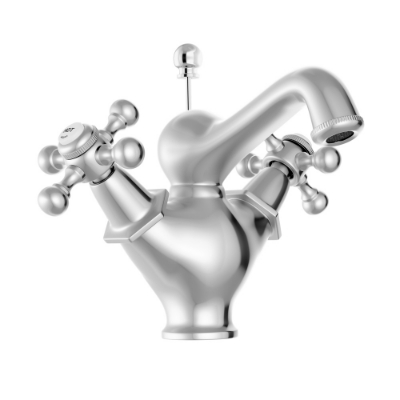 Picture of Central Hole Basin Mixer with popup waste - Chrome