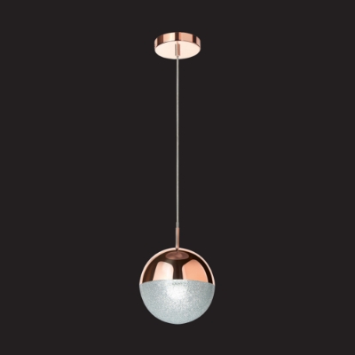 Picture of 1 Light clear globe glass pendant