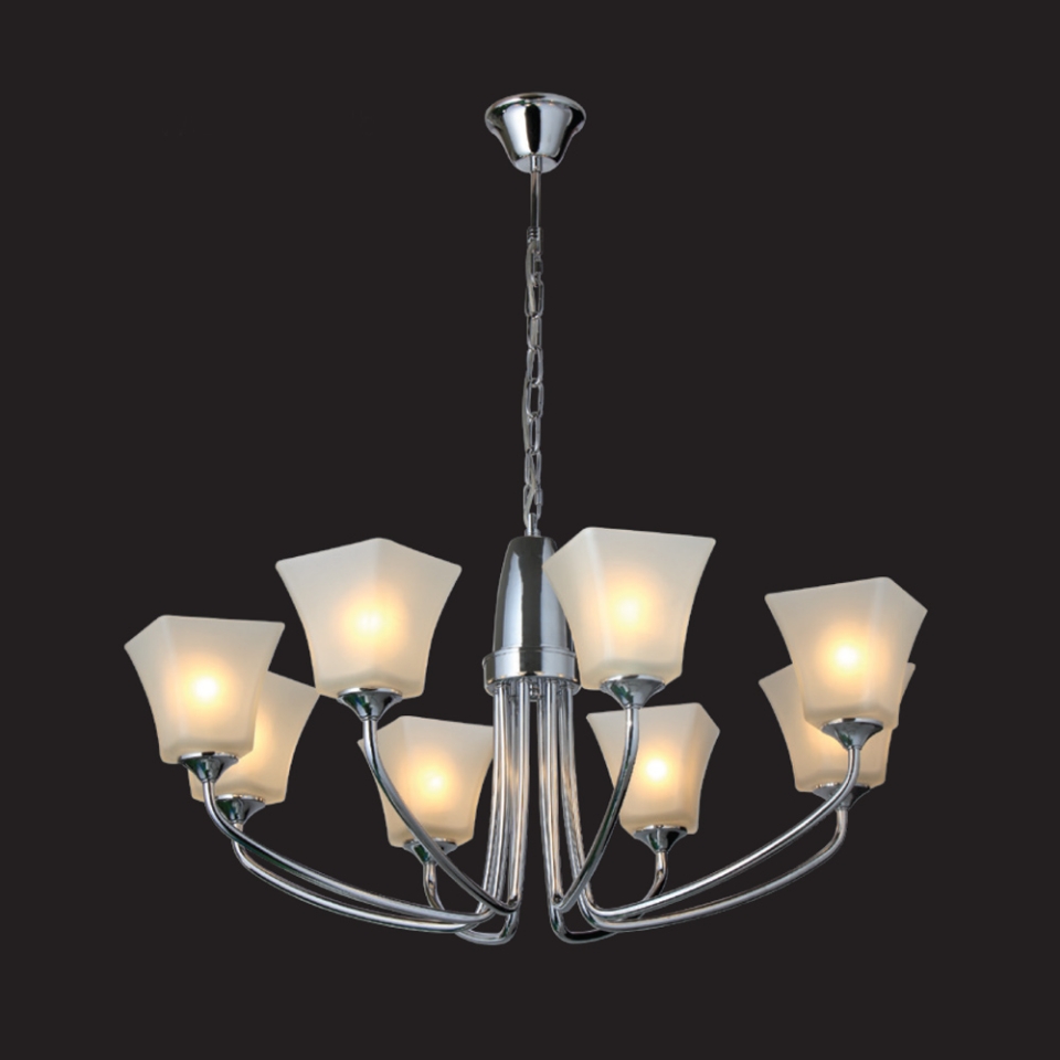 Picture of 8 Light Frosted Glass