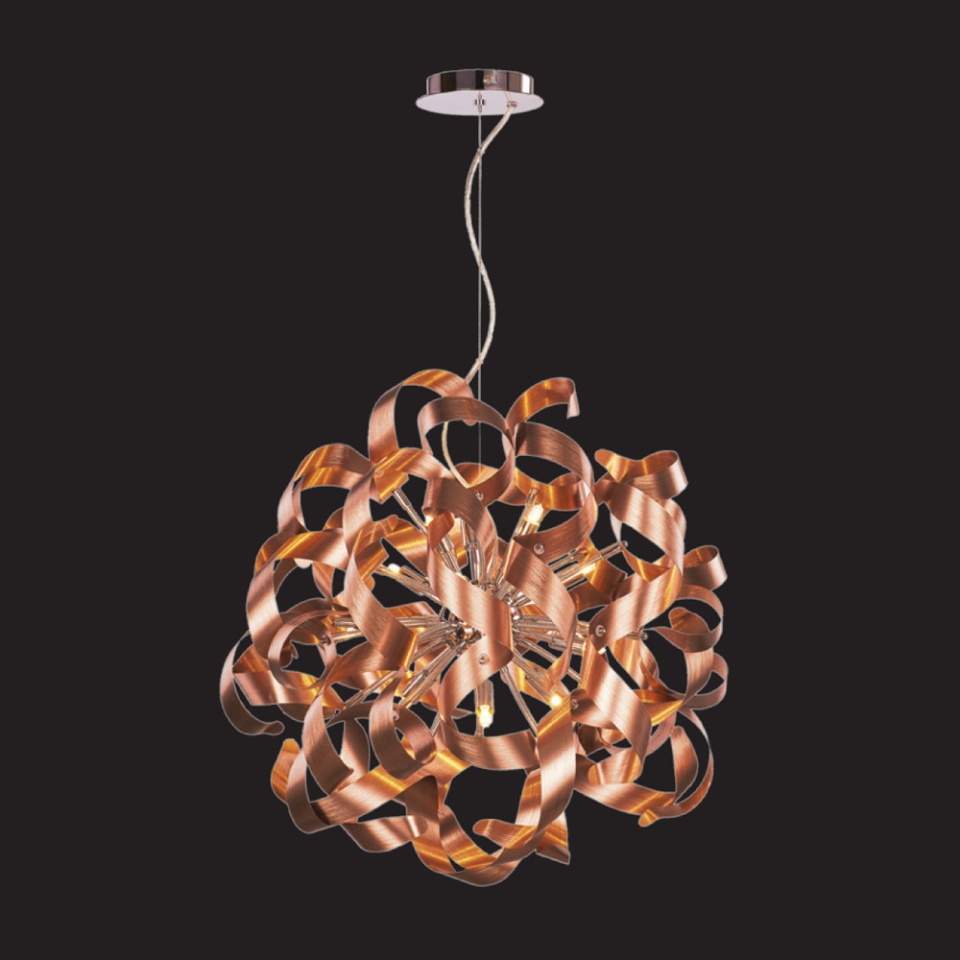 Picture of 12 LT Curved Strips Pendant Light