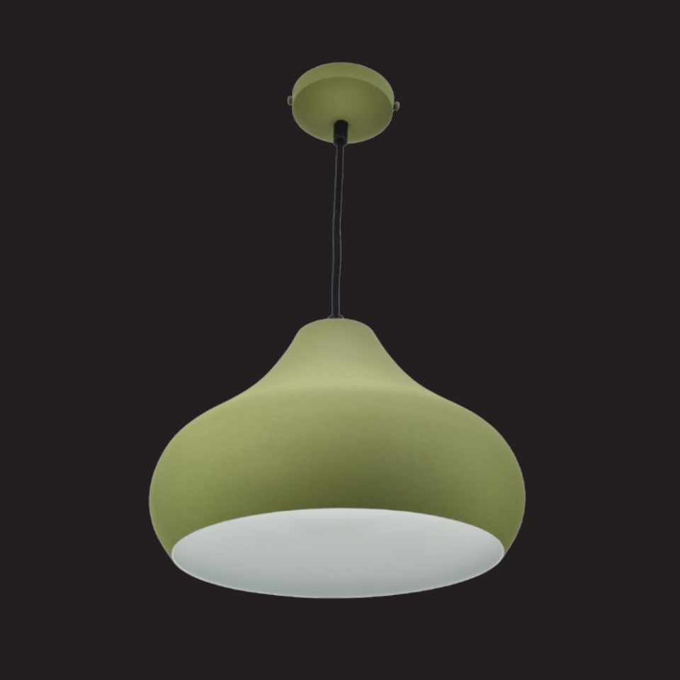 Picture of 1 Light green finish pendant lamp