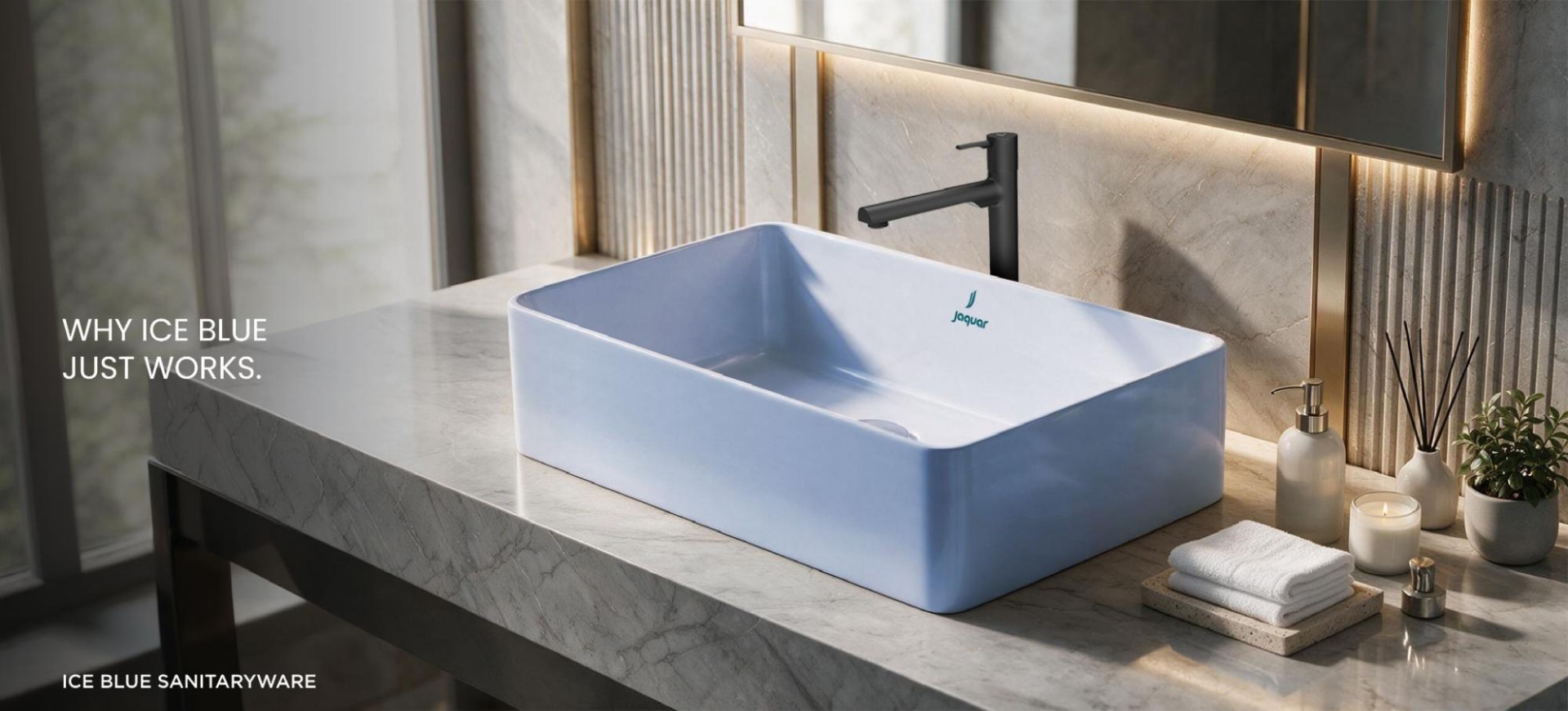 Ice Blue wash basin