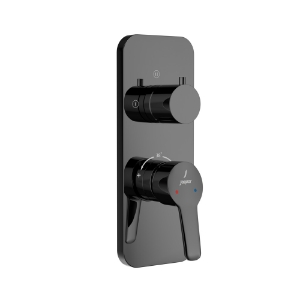 Picture of Aquamax Exposed Part Kit of Single Lever Shower Mixer  - Black Chrome