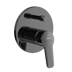 Picture of Single Lever Exposed Parts Kit of Diverter  - Black Chrome