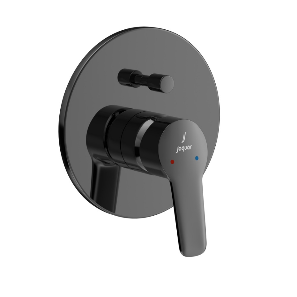 Picture of Single Lever Exposed Parts Kit of Hi-flow Diverter  - Black Chrome