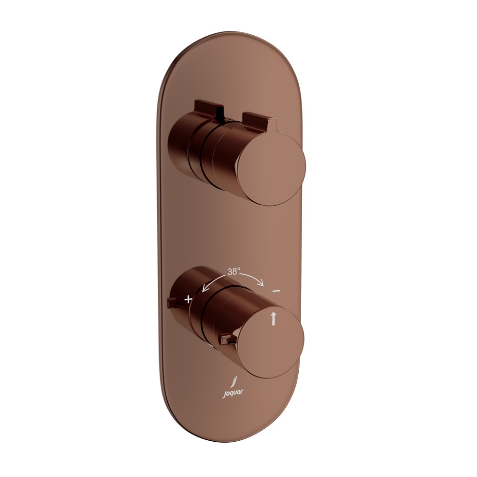 Picture of Aquamax Thermostatic Shower Mixer- Blush Gold Bright PVD