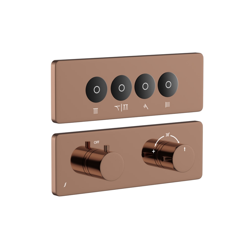 Picture of Exposed Part Kit of Cloud Touch Shower System - Blush Gold Bright PVD